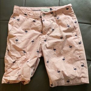 Gentlemens outfitters pink flamingo shorts